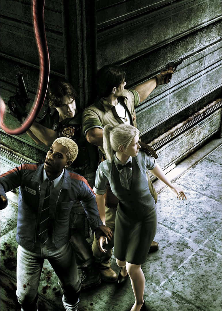 Resident Evil Outbreak File2 Karakterer Bakgrunnsbildet