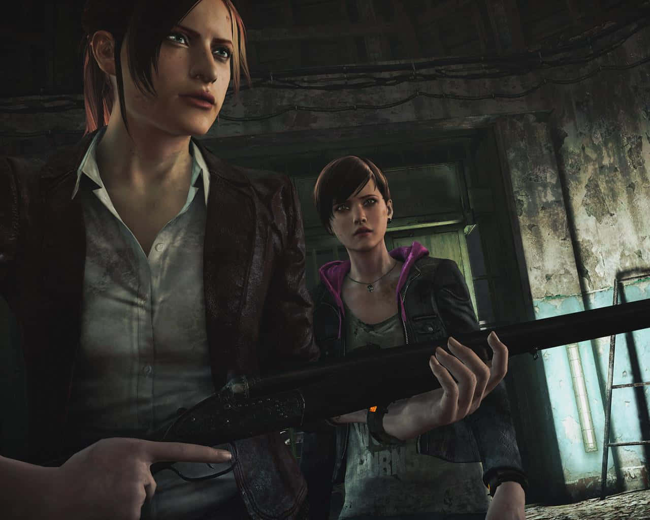 Overvind frygten for det ukendte i Resident Evil Revelations 2. Wallpaper