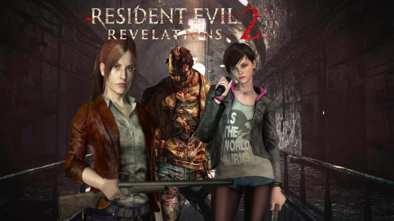 Survive and fight your way through hordes of enemies in Resident Evil Revelations 2 Wallpaper