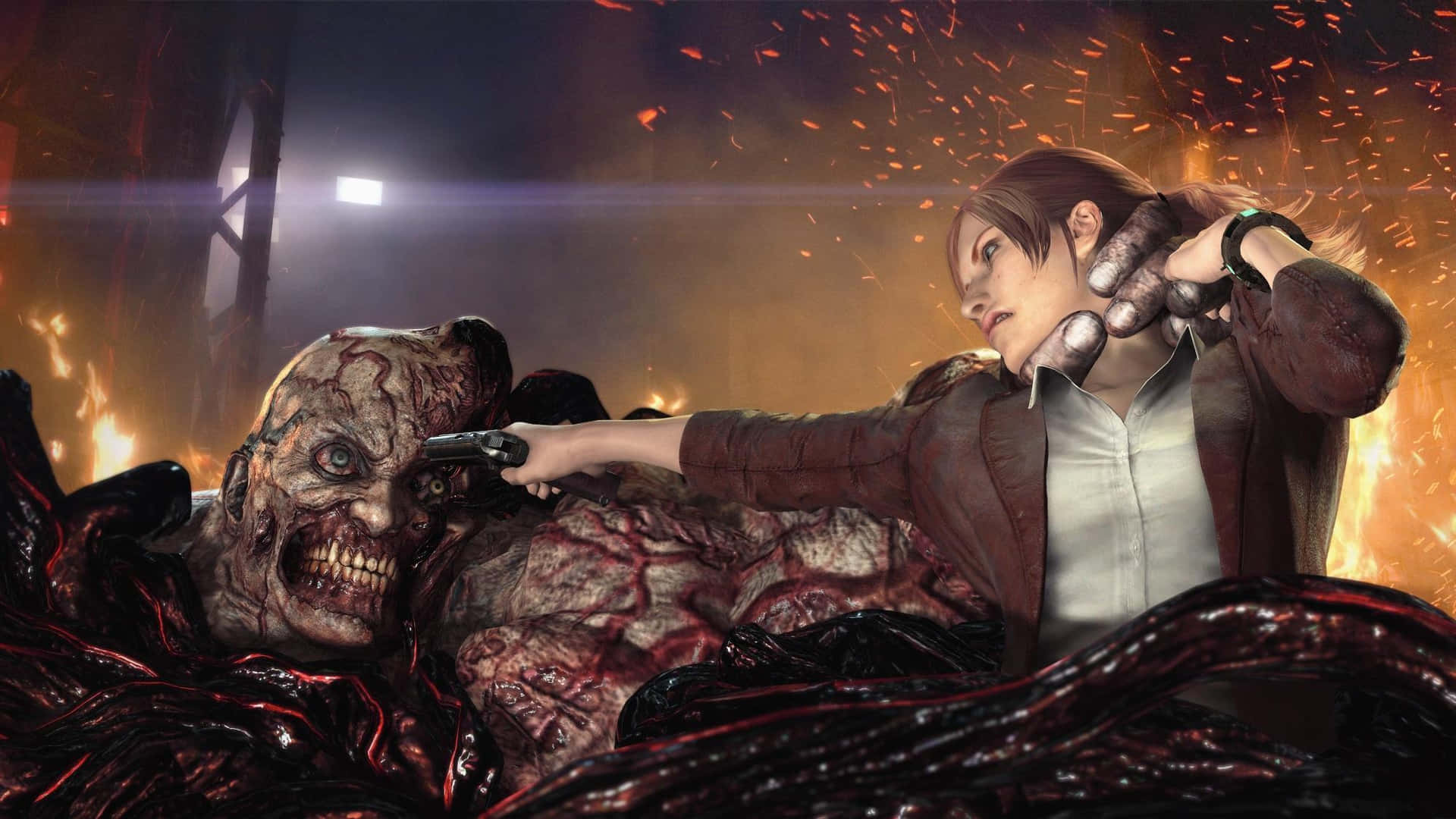 Uncover the horror of Resident Evil Revelations 2 Wallpaper