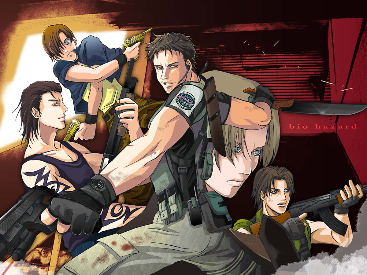 Resident Evil Team Kunstverk Bakgrunnsbildet