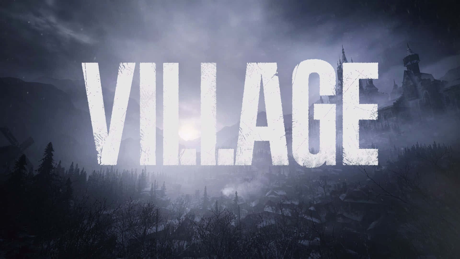 Ethan Winters Melawan Lycans Di Resident Evil Village Wallpaper