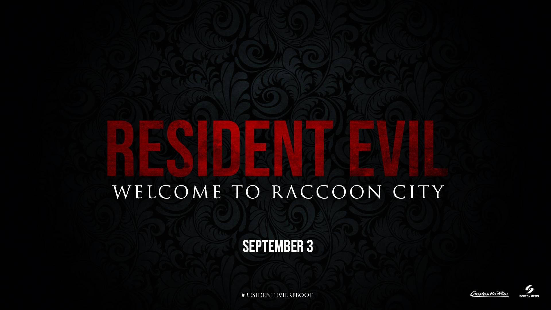 Residentevil Välkommen Till Raccoon City-bokstavering. Wallpaper