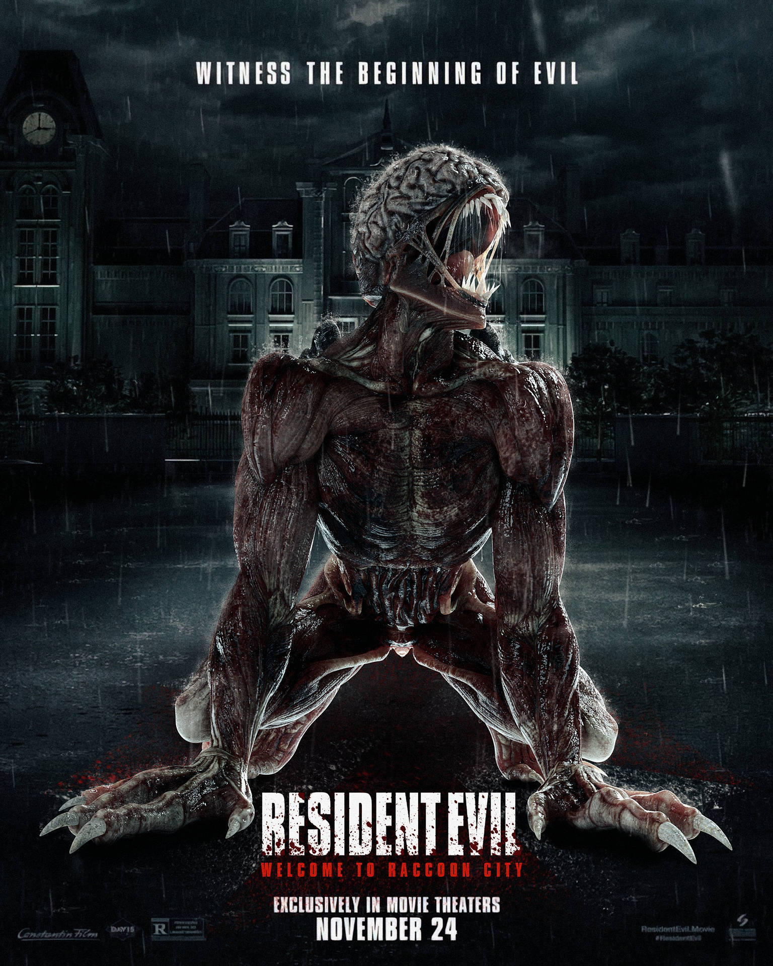 Residentevil - Välkommen Till Raccoon City Licker Zombie. Wallpaper