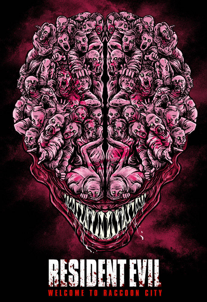 Velkommen til Raccoon City Zombie Brain wallpaper fra Resident Evil Wallpaper