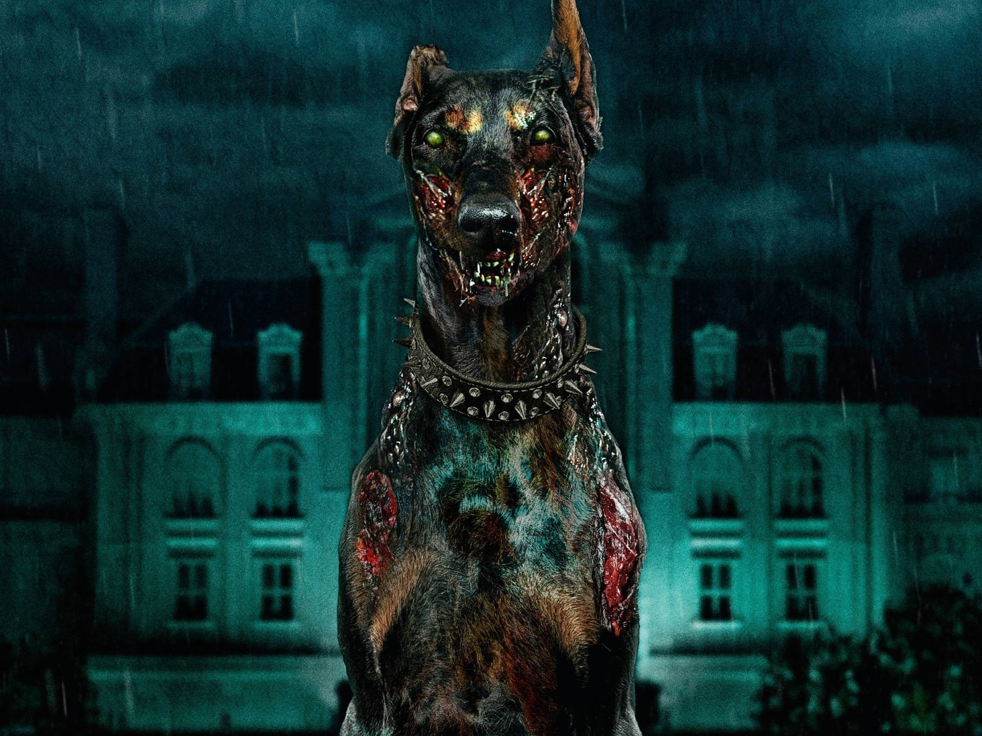 Residentevil Willkommen In Raccoon City Zombie Hund Wallpaper