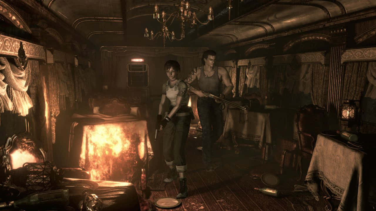 Resident Evil Zero Trein Scène Achtergrond