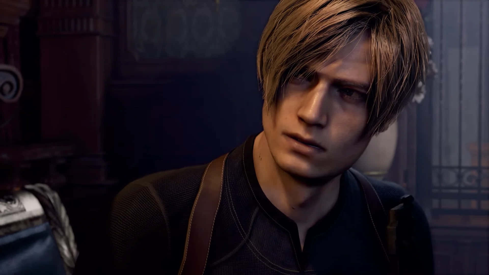 Resident Evil2 Remake Leon Close Up Wallpaper
