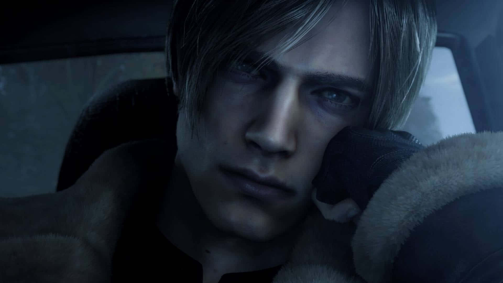 Resident Evil2 Remake Leon Close Up Achtergrond