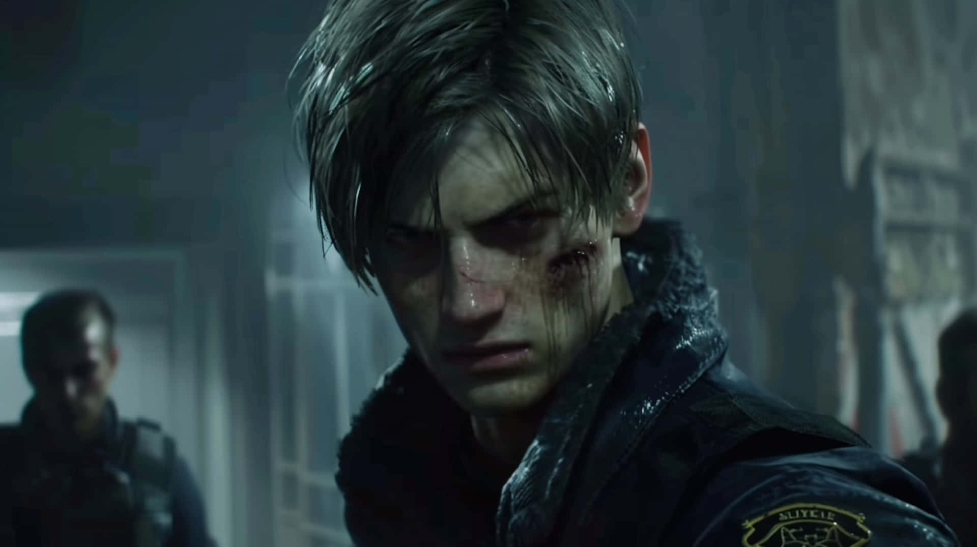 Resident Evil2 Remake Leon Injured Wallpaper