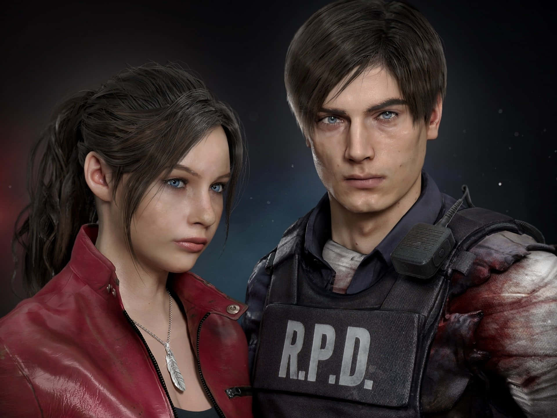 Resident Evil2 Remake Leonand Companion Wallpaper