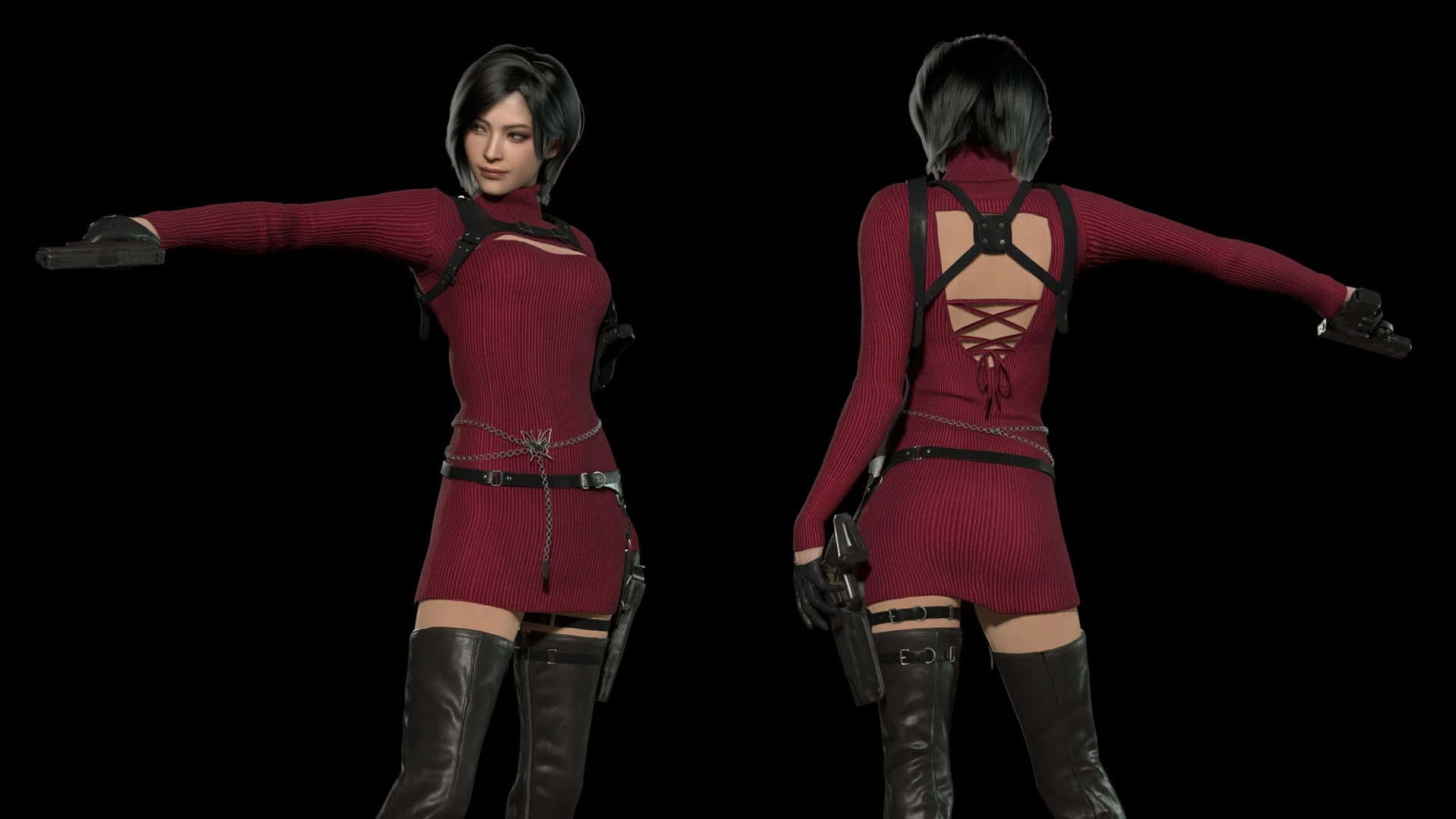 Resident Evil4 Remake Character Pose Wallpaper