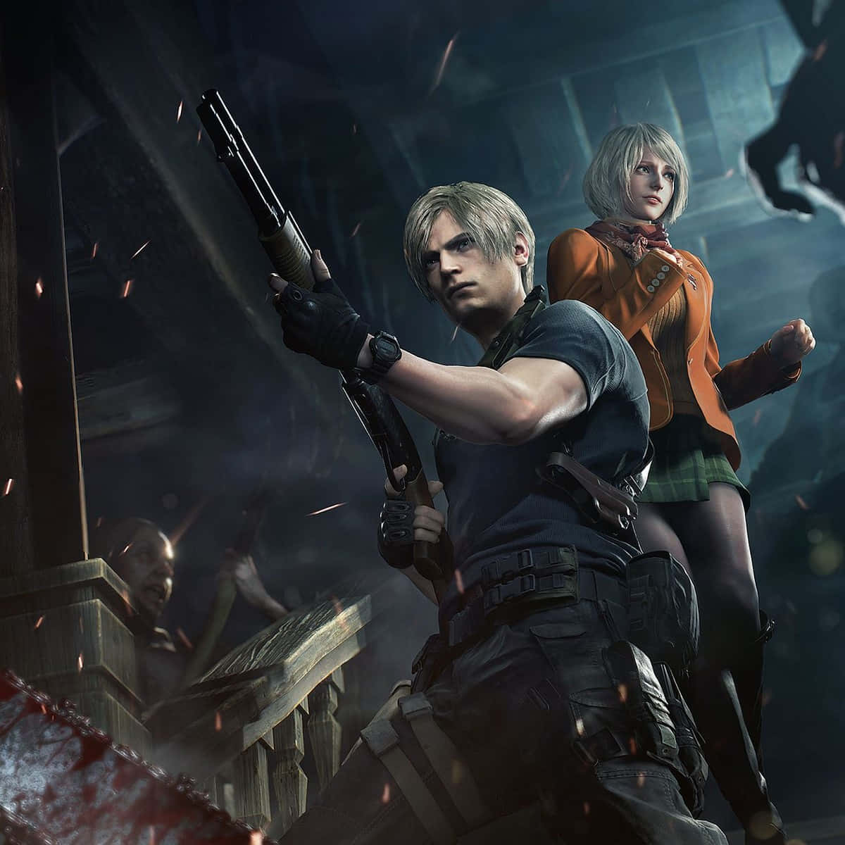 Resident Evil4 Remake Heroes Action Wallpaper