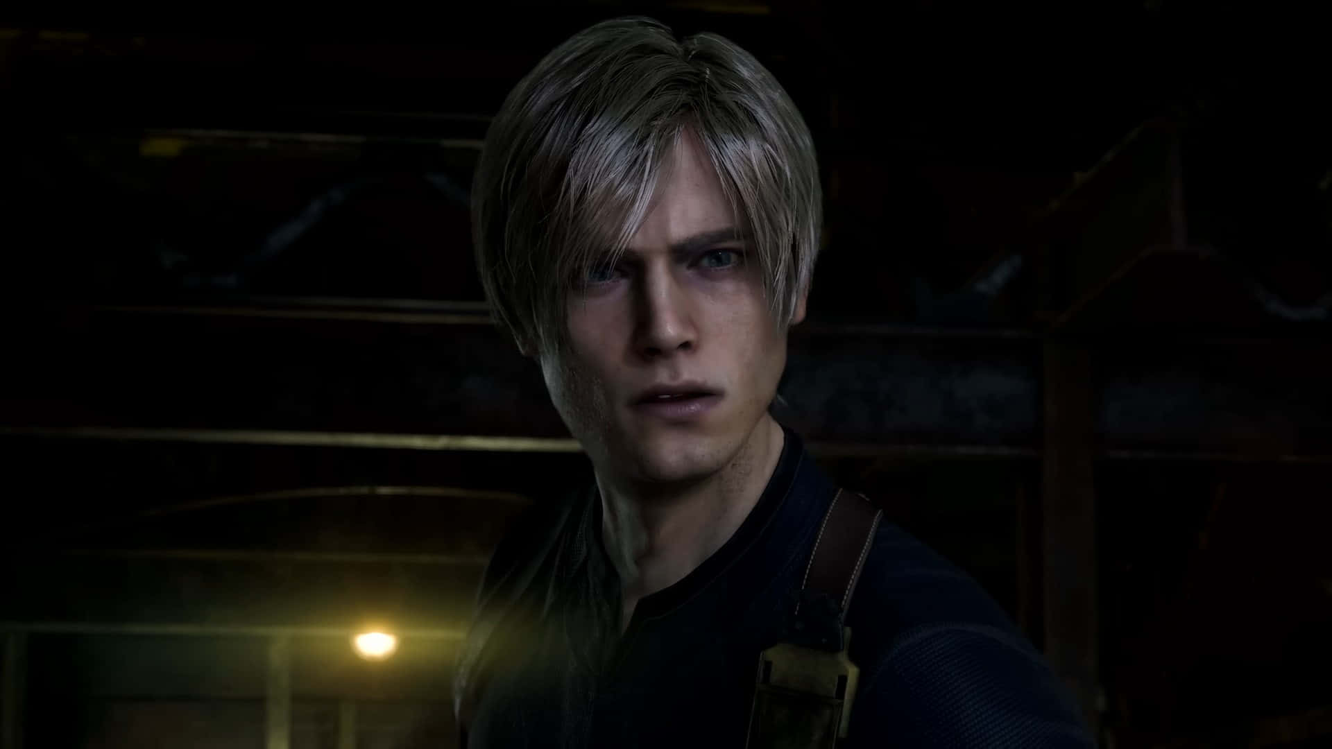 Download Resident Evil4 Remake Leon Kennedy Wallpaper | Wallpapers.com