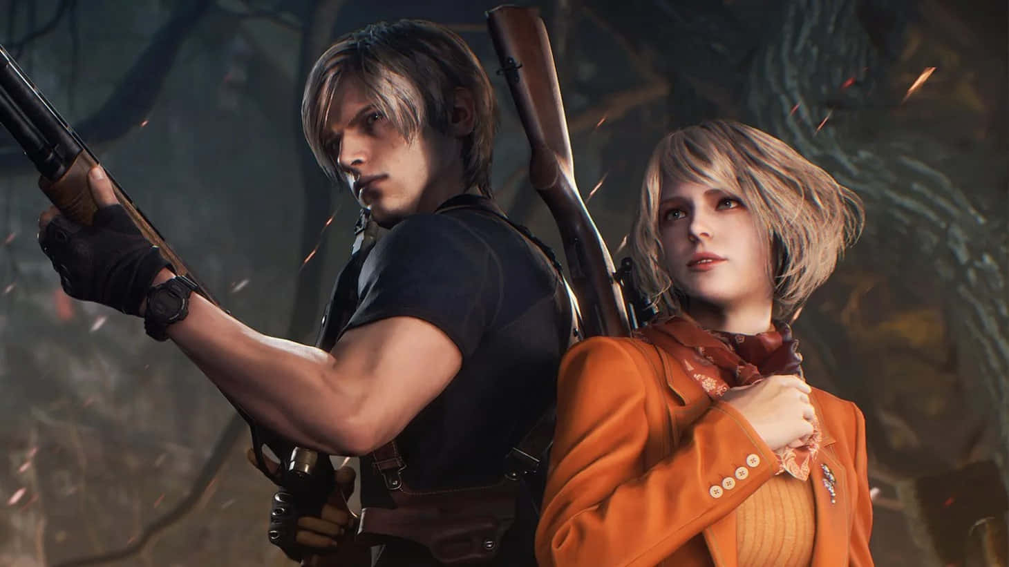 Resident Evil4 Remake Leonand Ashley Wallpaper