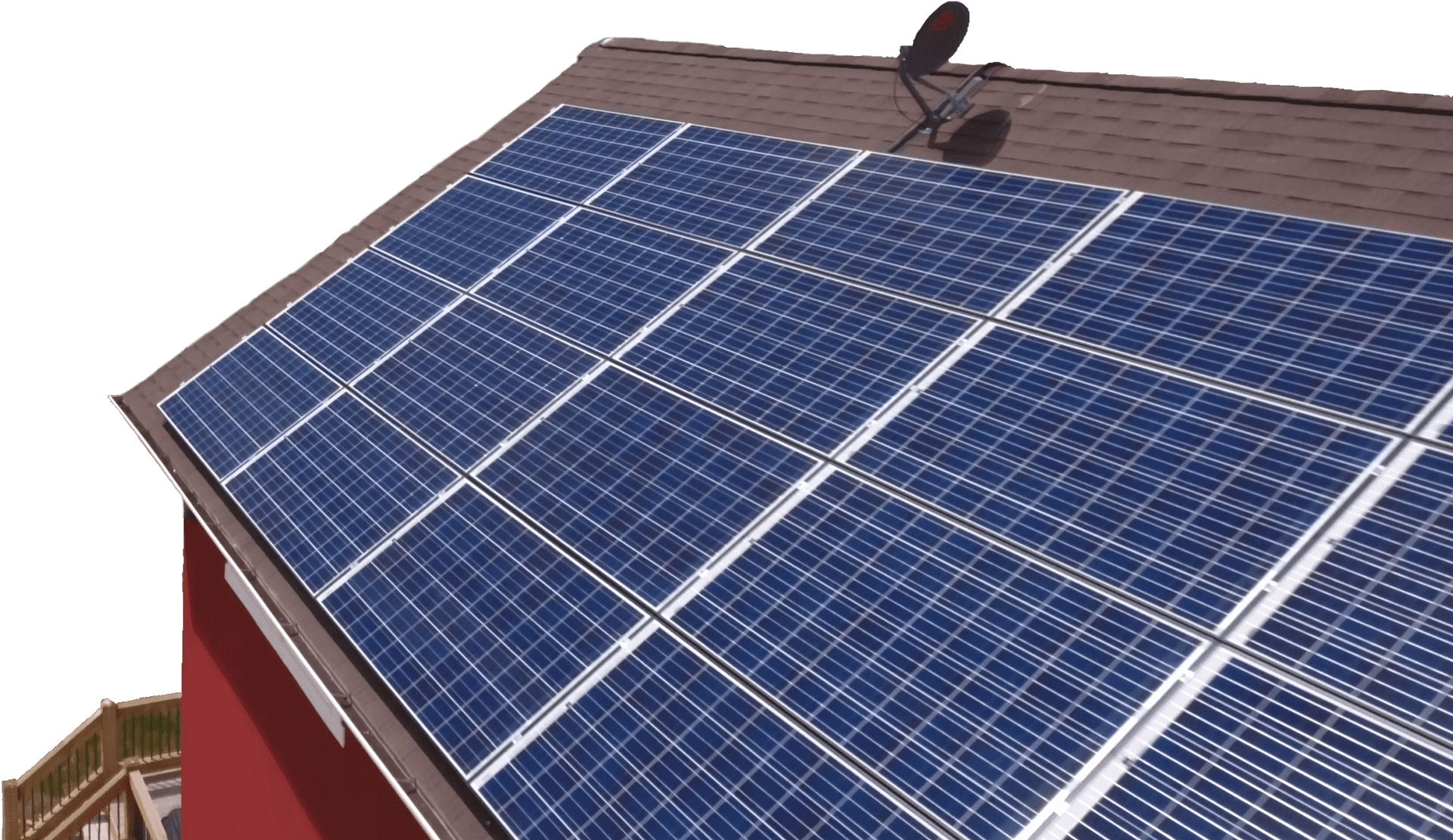 Residential Solar Panels Roof Installation PNG