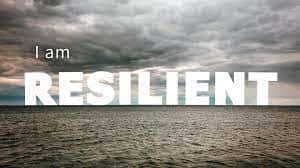Resilient In White Text Wallpaper