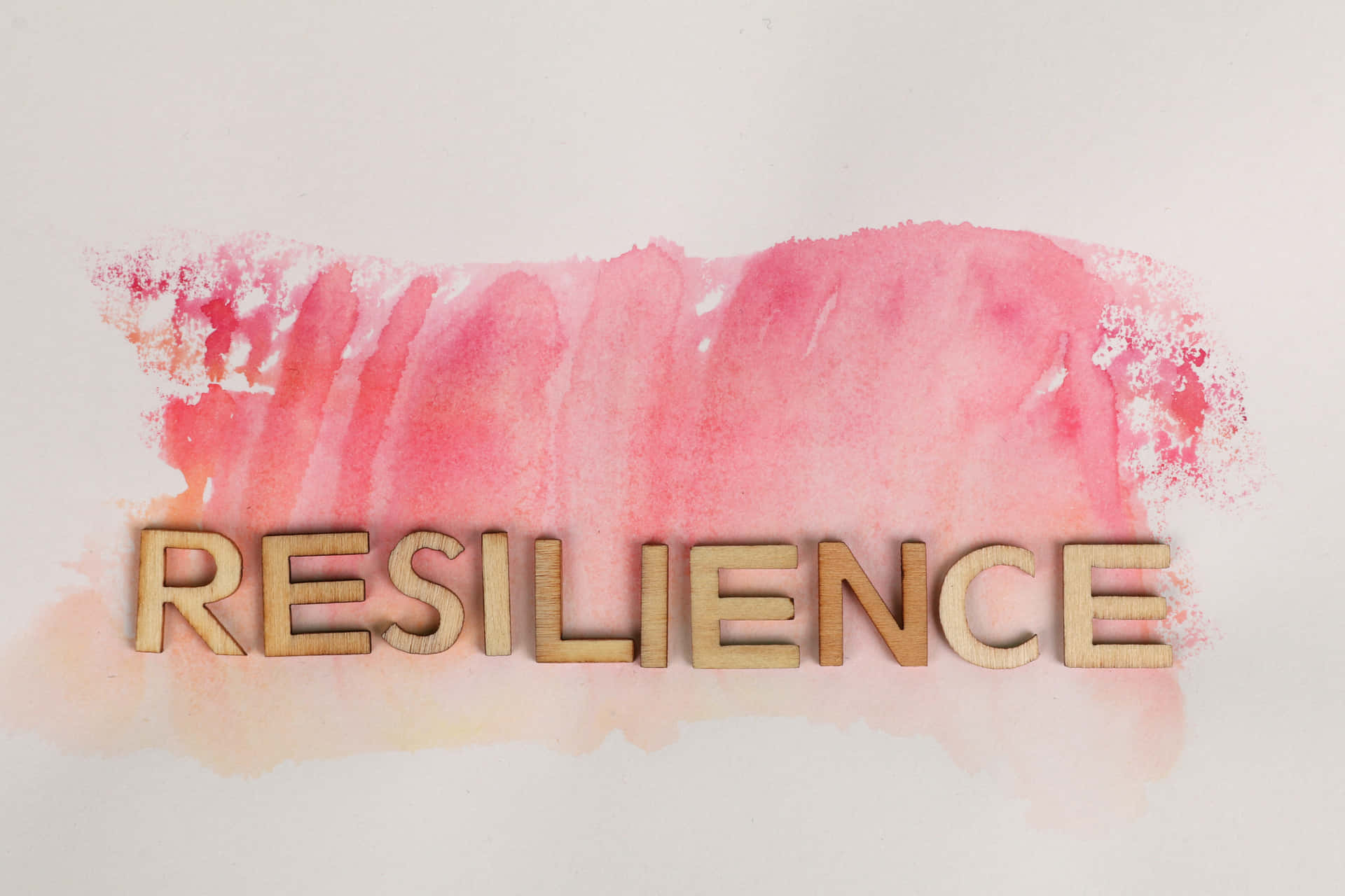 Resilient Reminder In Gold Text Wallpaper
