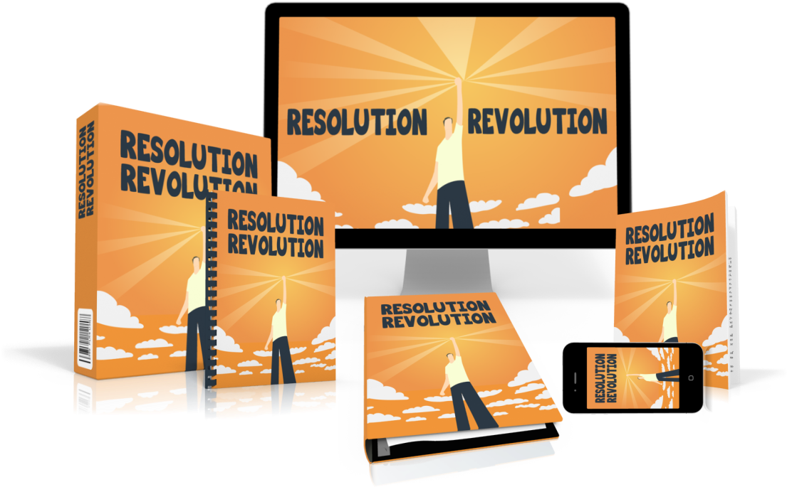 Resolution Revolution Multi Platform Mockup PNG