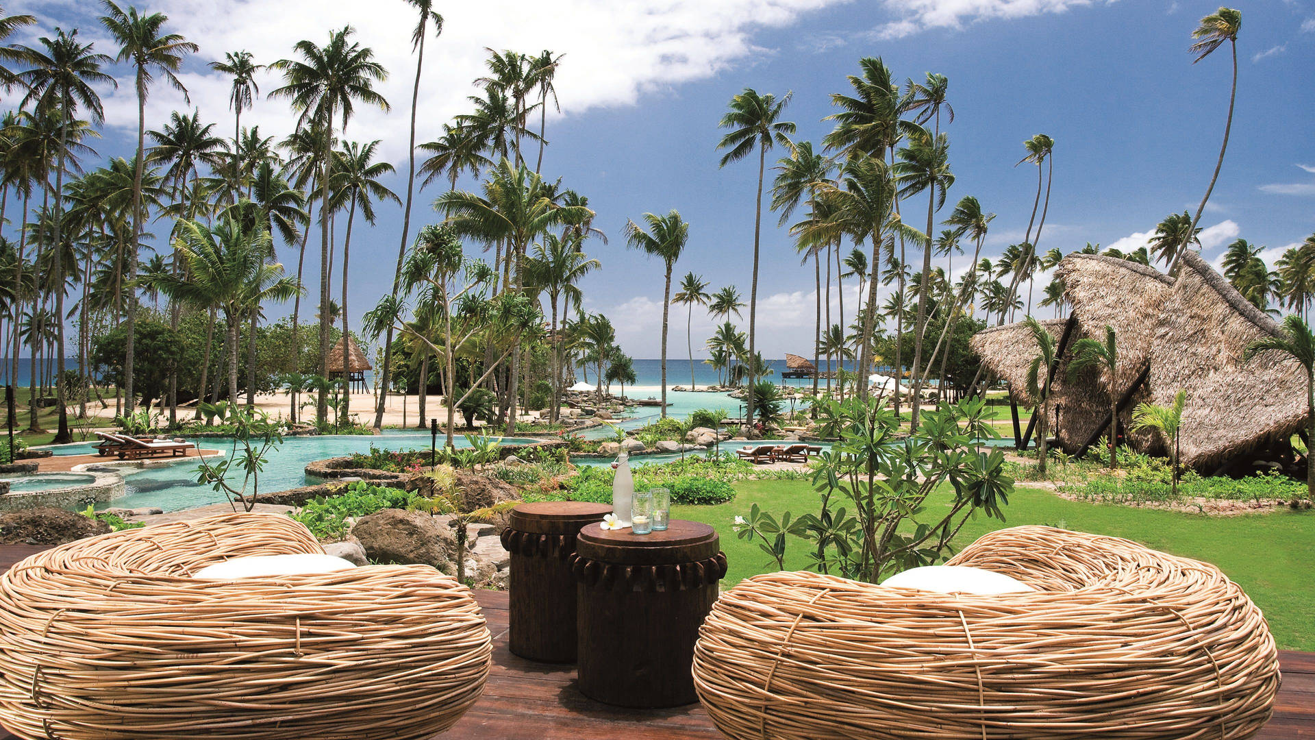 Resort Na Ilha De Como Laucala Em Fiji Papel de Parede