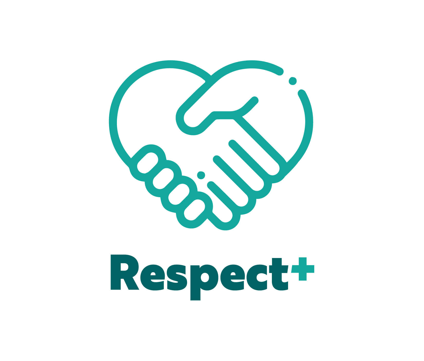 respect + logo with a handshake