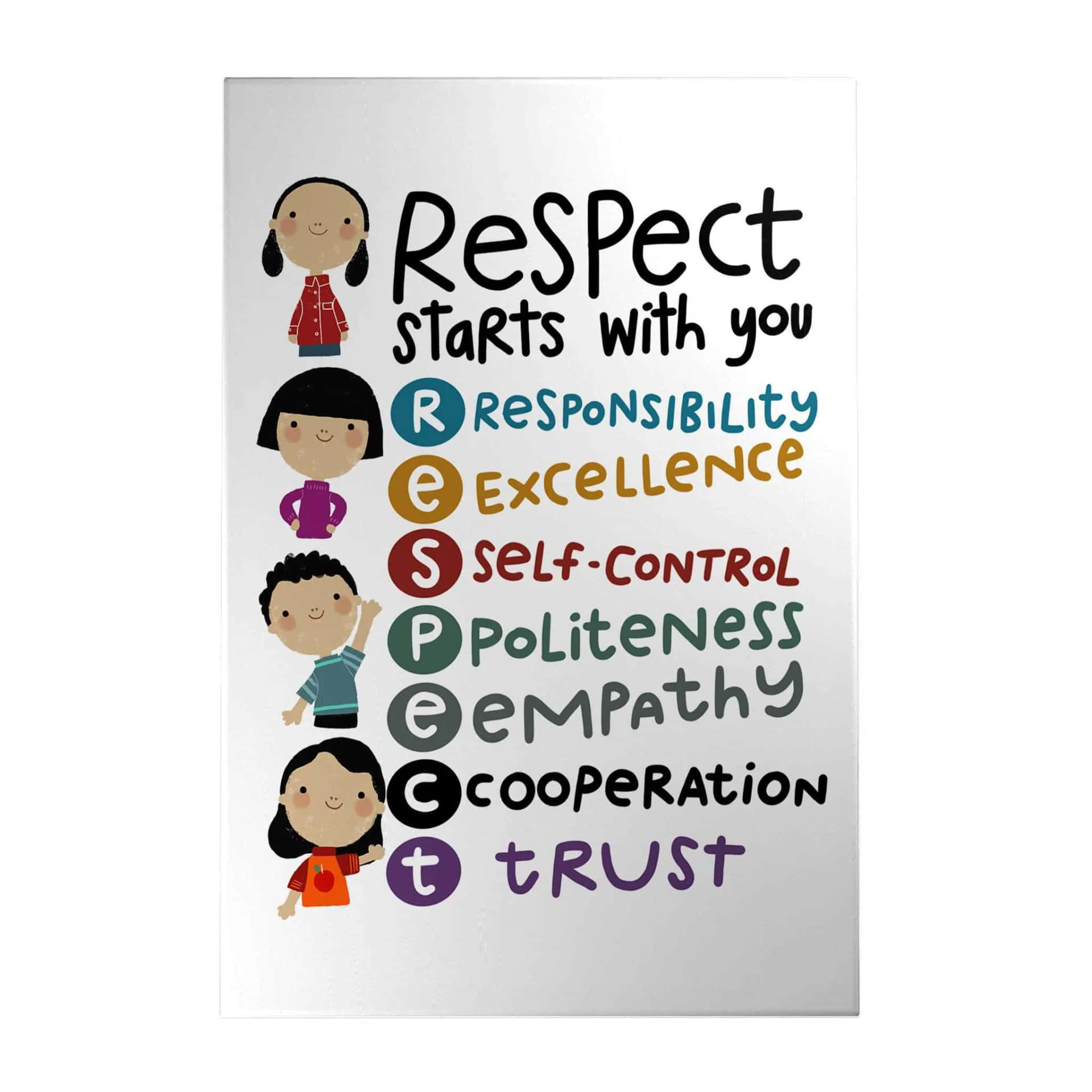 respect starts with you - mirror print