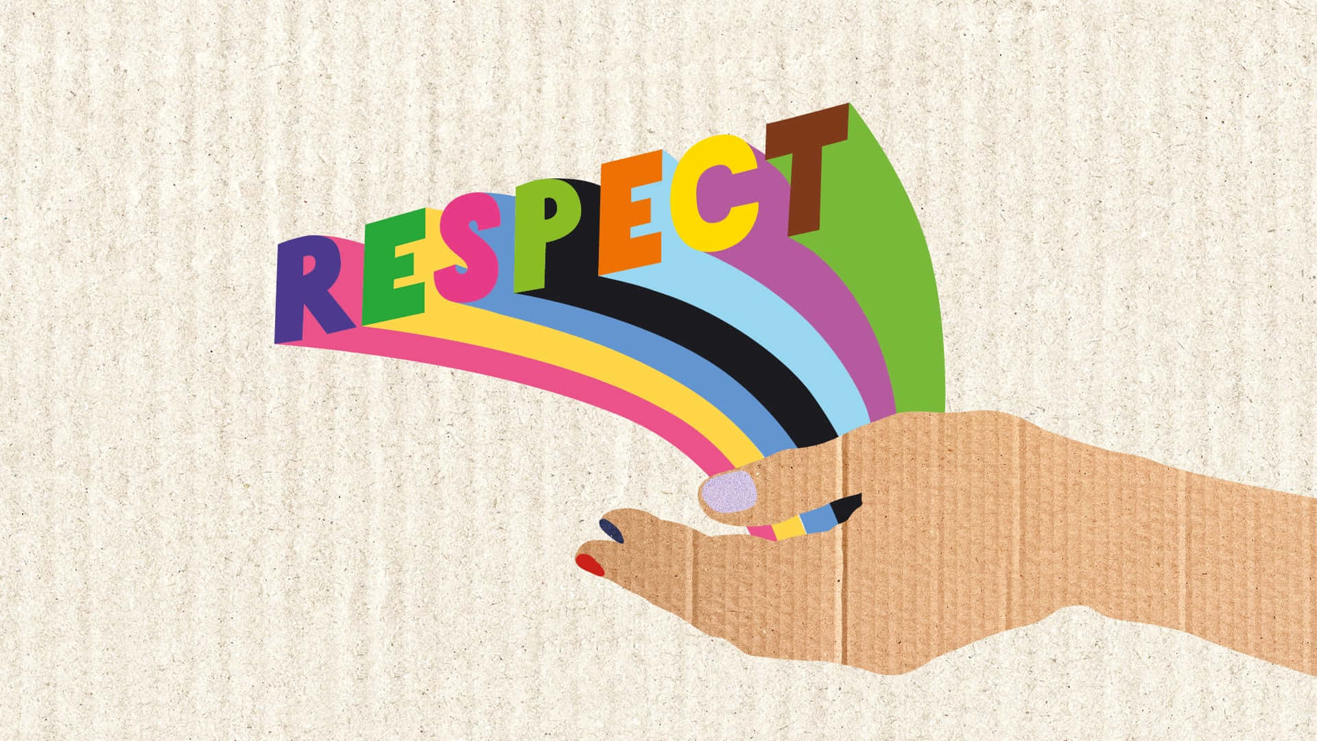 Vibrant Illustration Depicting the Word 'Respect'
