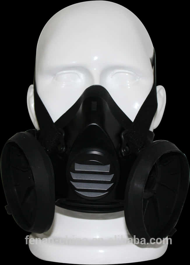 Respirator Maskon Mannequin Head PNG