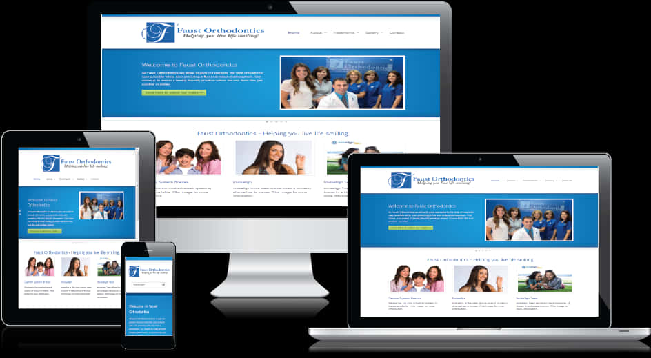 Responsive Web Design Orthodontics Practice PNG