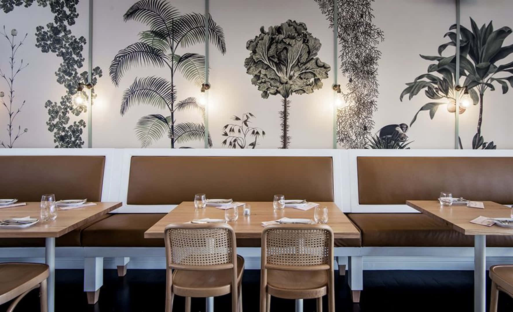 A White Restaurant with a Bali Style Vibe