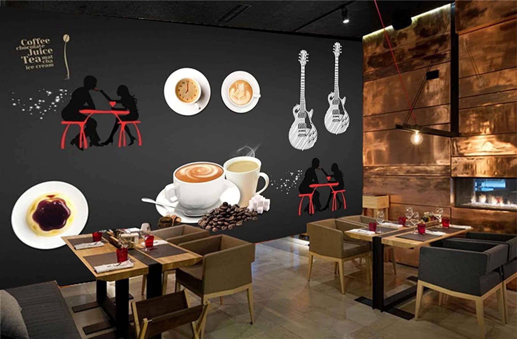 Einrestaurant Mit Kaffeetischen Und Stühlen