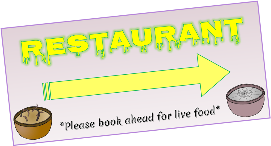 Restaurant Booking Reminder Sign PNG