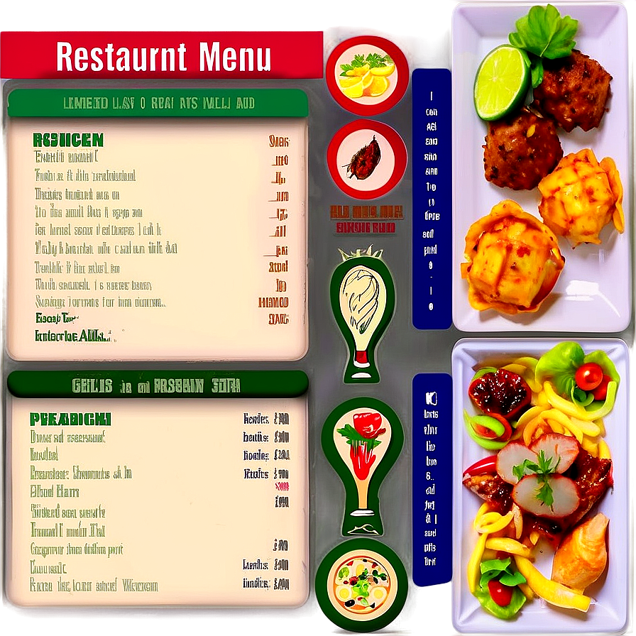 Download Restaurant Menu Png 24 | Wallpapers.com