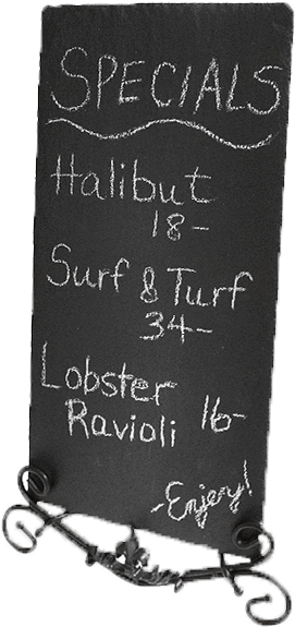 Restaurant Specials Blackboard PNG