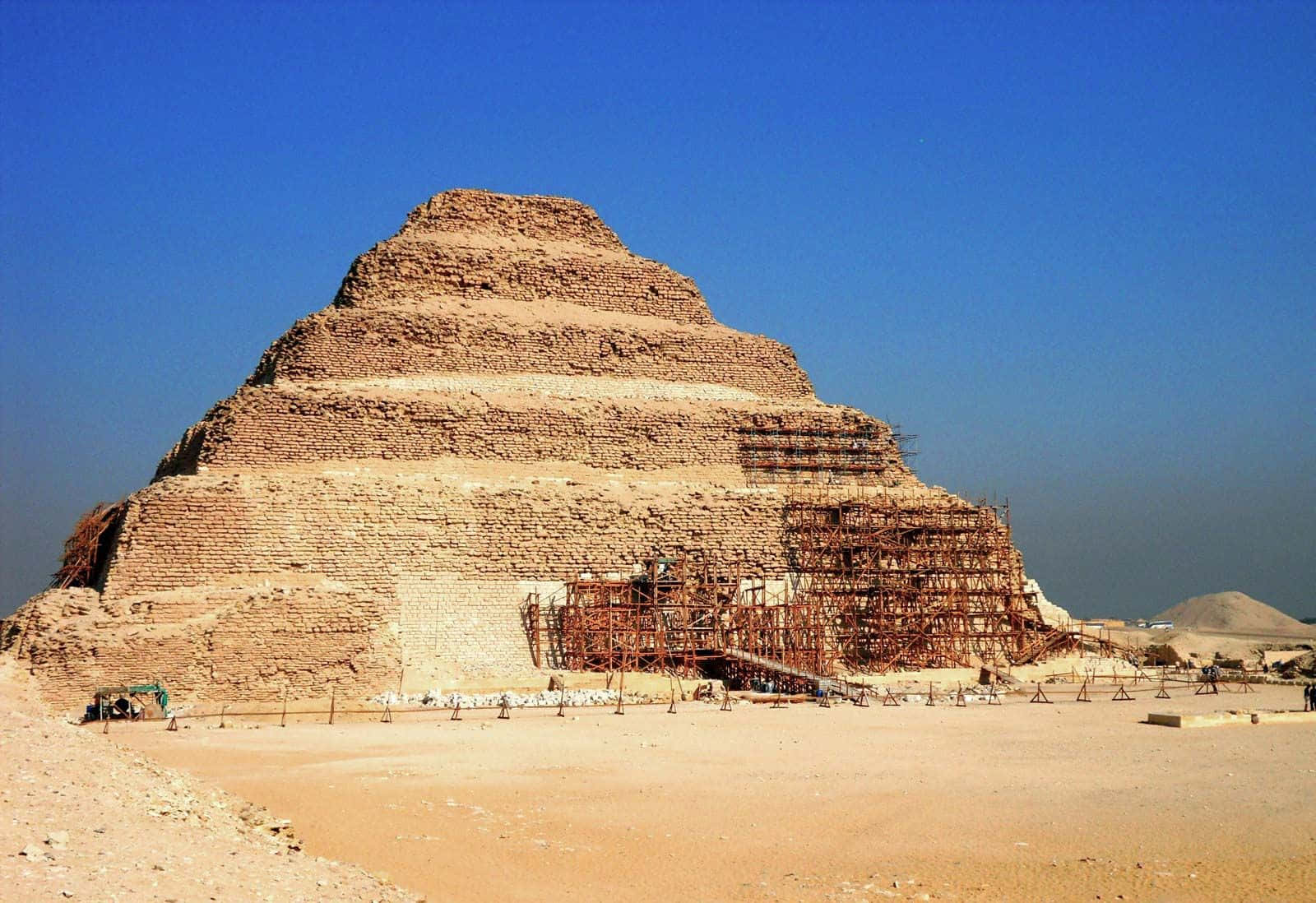 Restoration Of Saqqara Pyramid Wallpaper