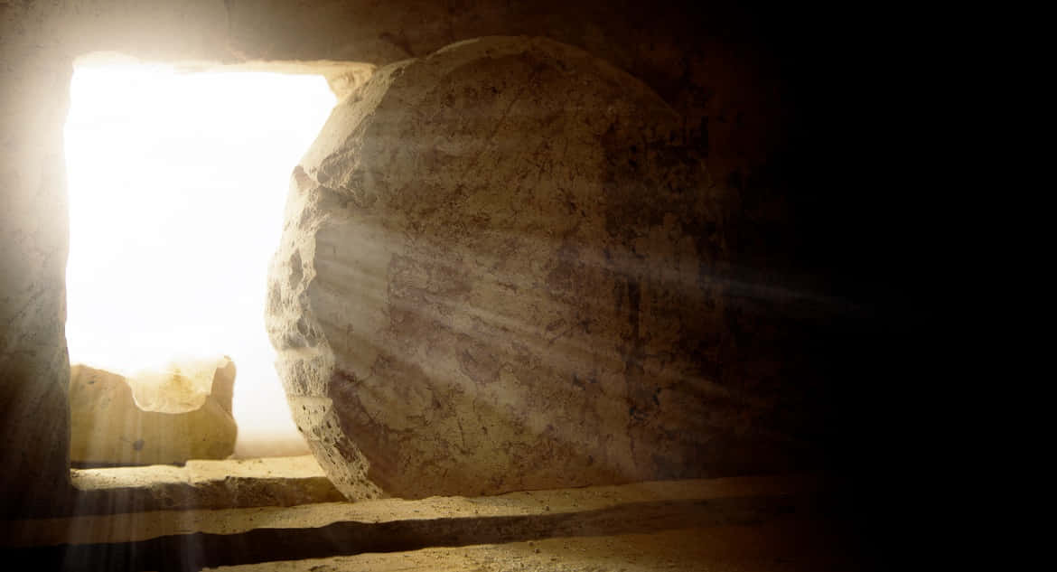 Jesus defeats death during the Resurrection