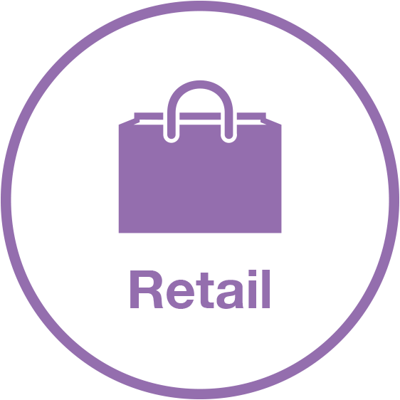 Retail Icon Purple Bag PNG