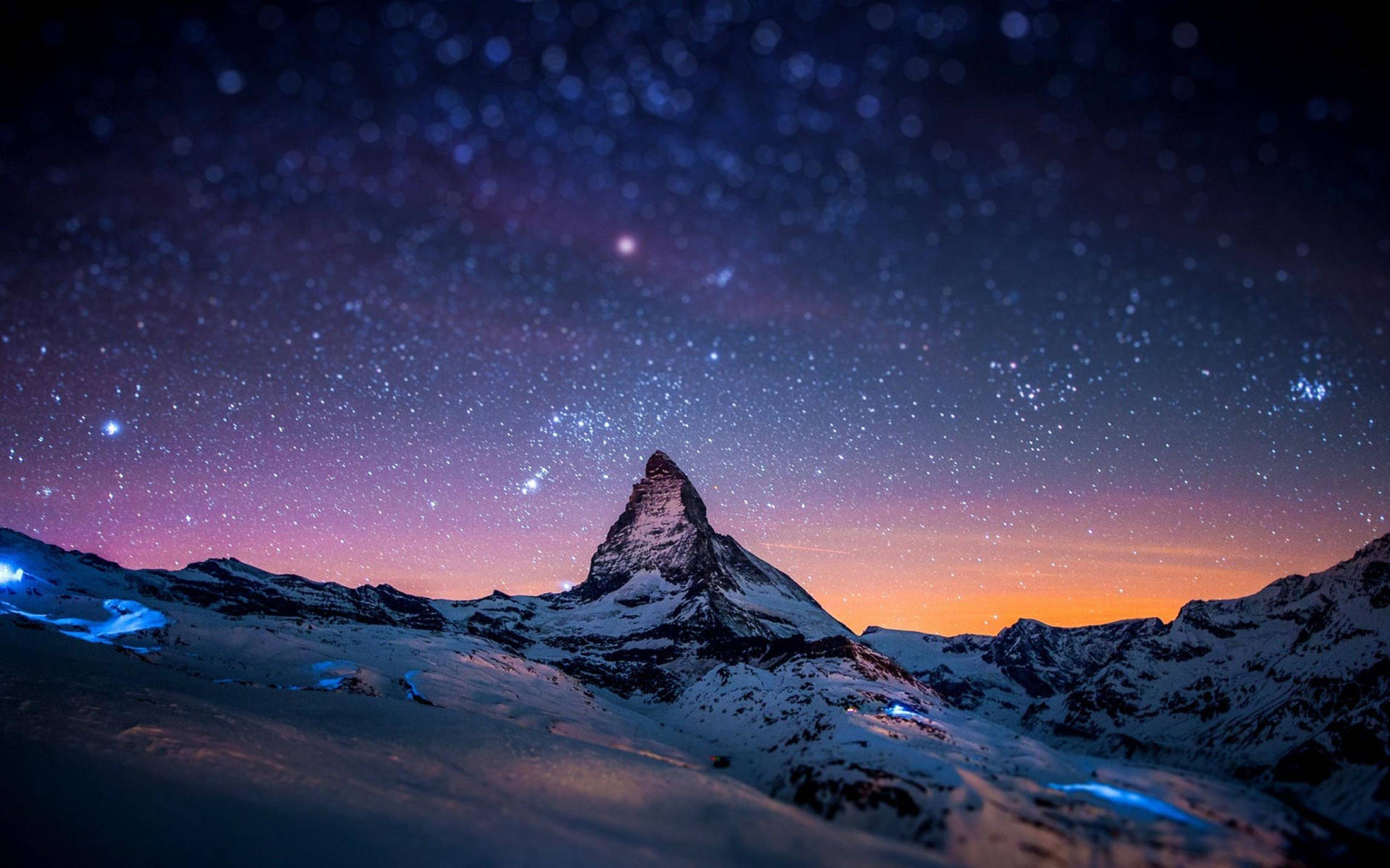 Retina Matterhorn Starry Night