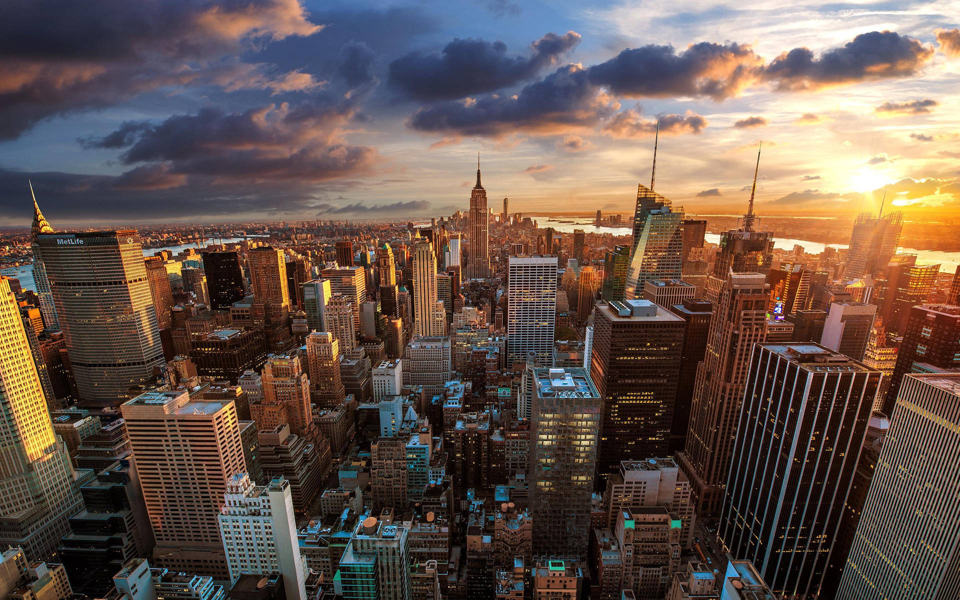 Retina New York City Sunset