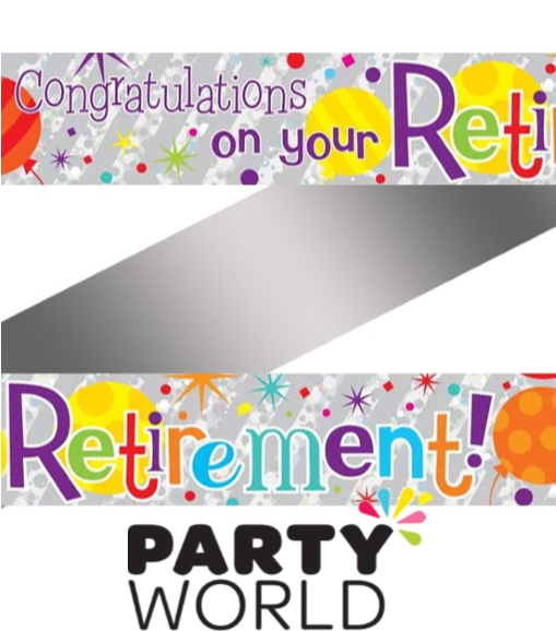 Retirement Celebration Banner PNG
