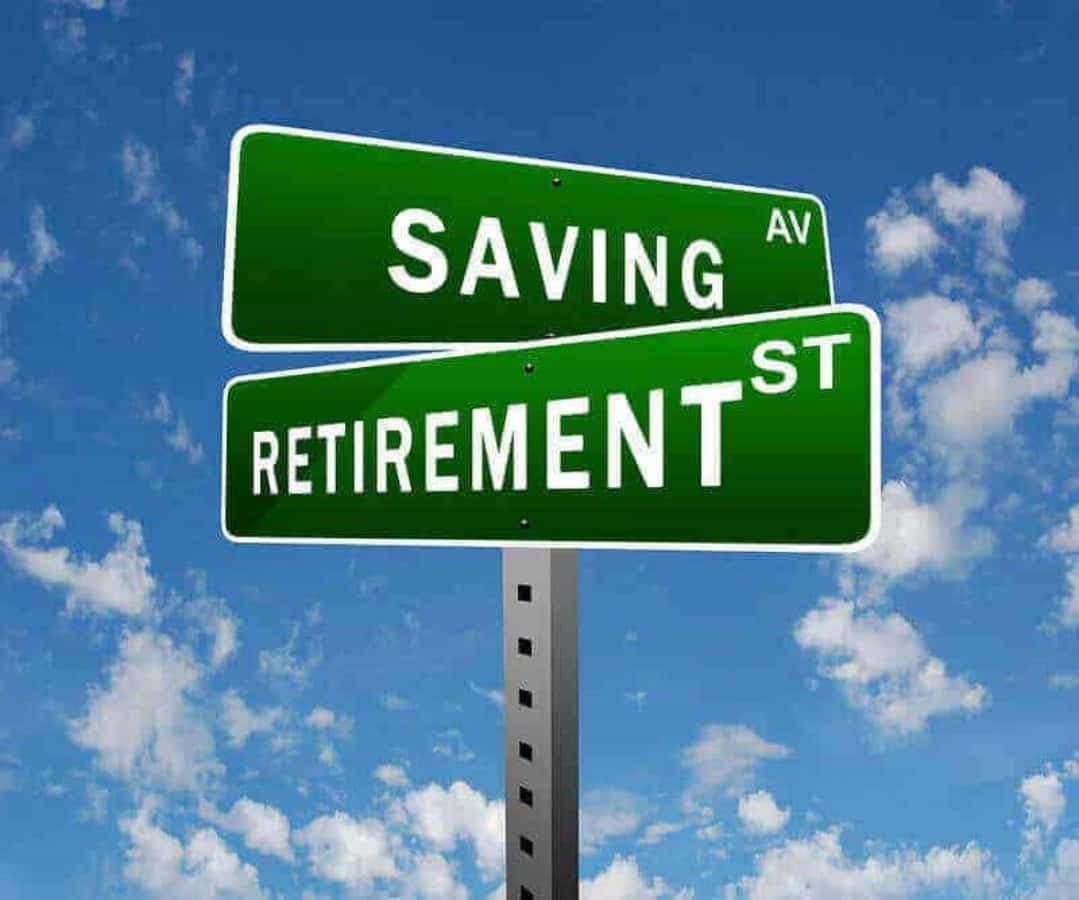 saving retirement street sign