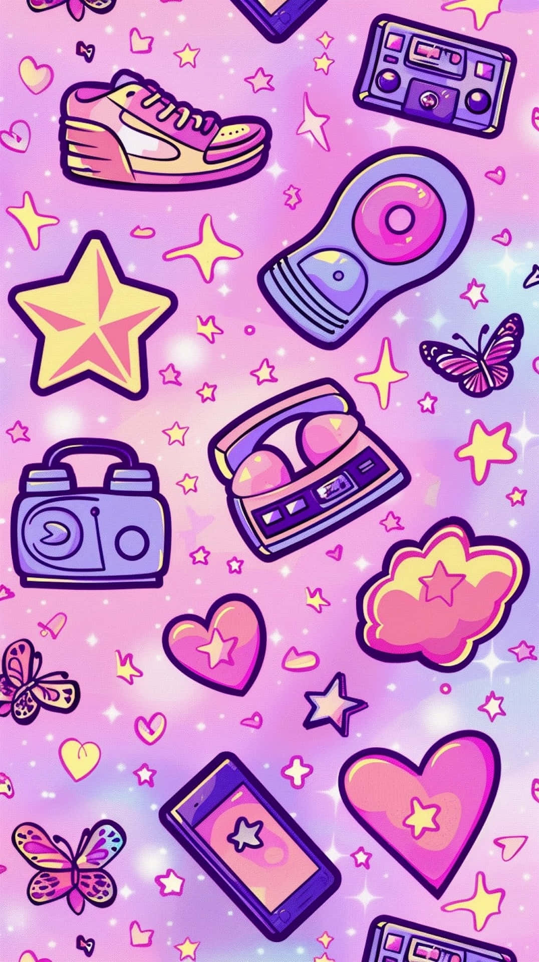 Retro_00s_ Pop_ Culture_ Pattern.jpg Wallpaper