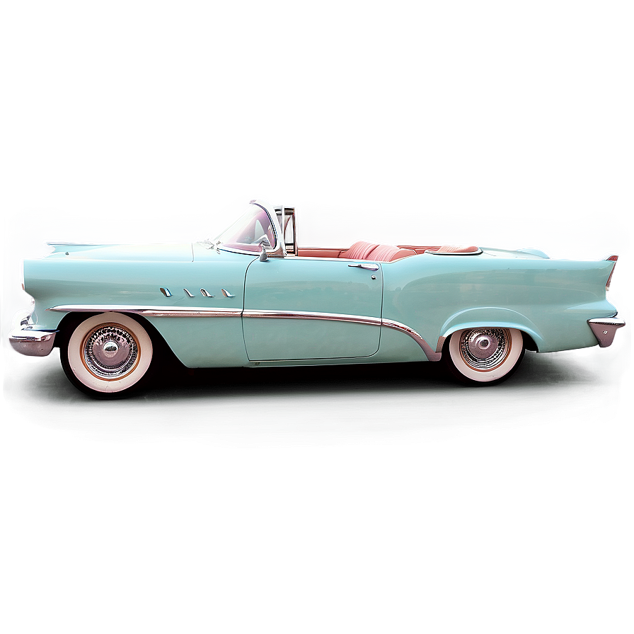 Retro 1950s Convertible Cars Png 06242024 PNG