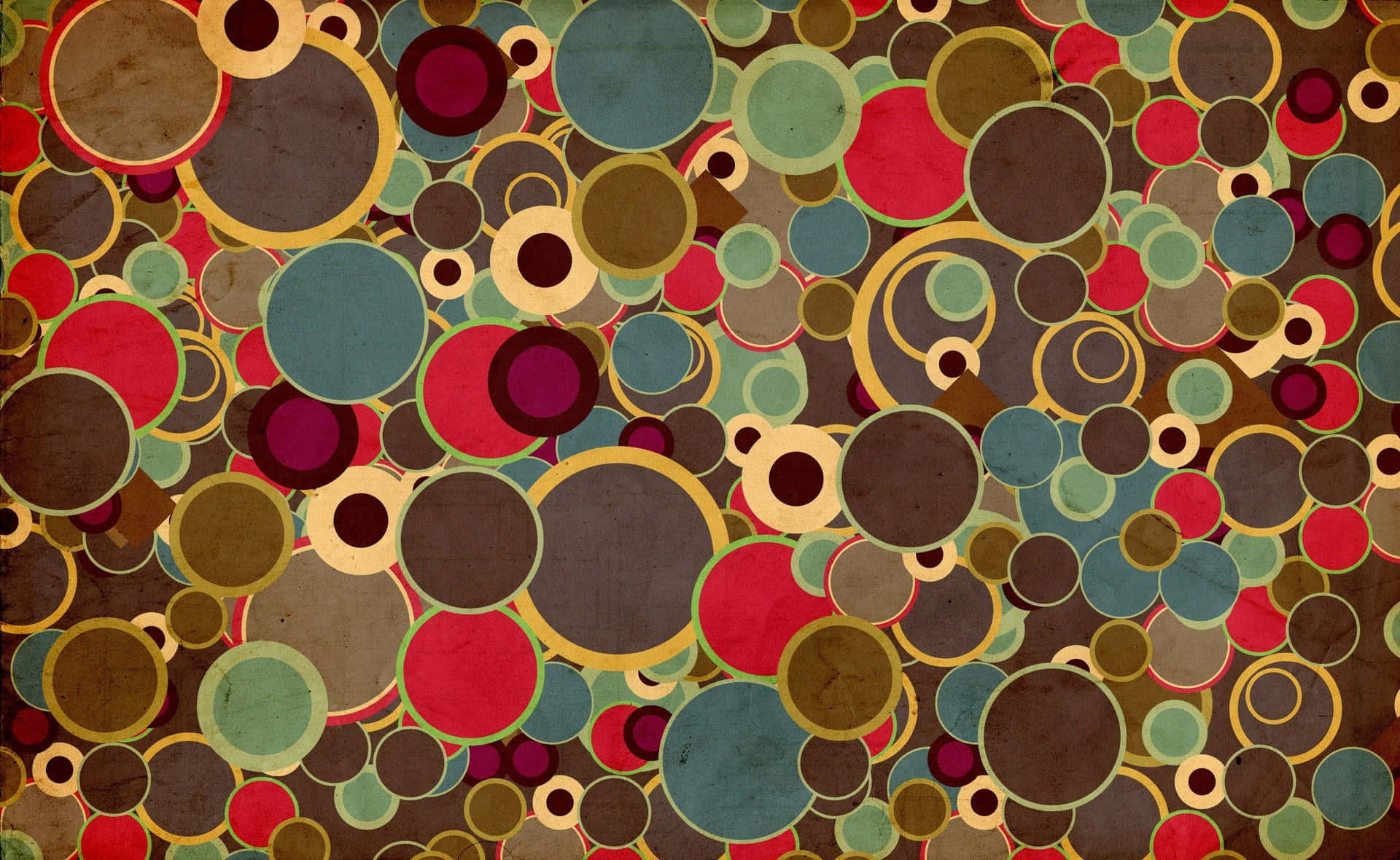 A Background With Circles In Different Colors