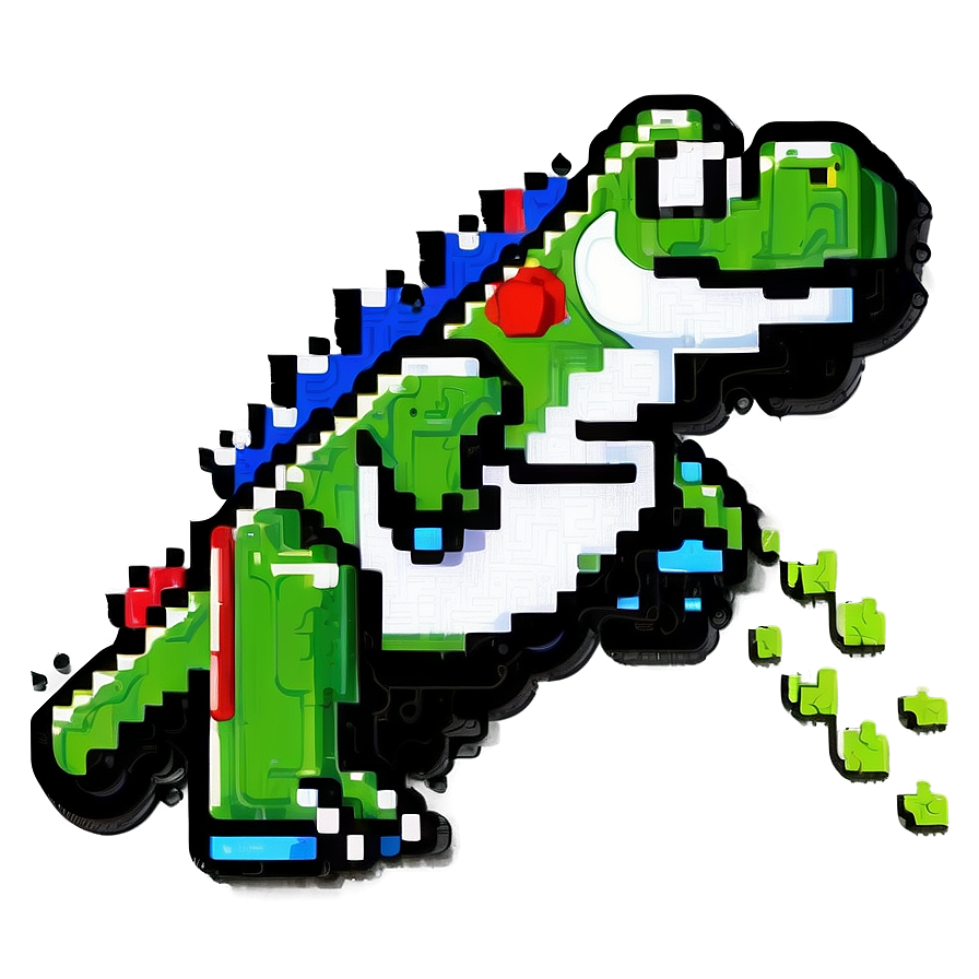 Download Retro 8-bit Yoshi Png 05232024 | Wallpapers.com