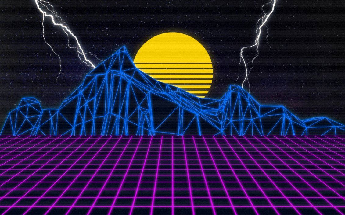 Retro 80s Gaming Background Wallpaper