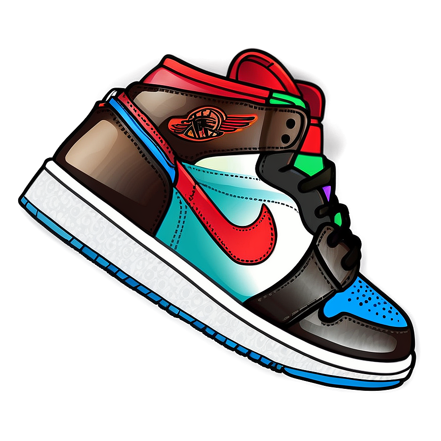 Retro Air Jordan 1 Illustration Png 49 PNG