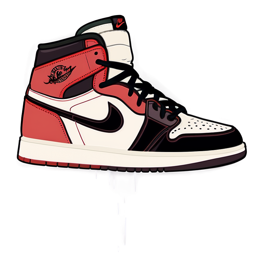 Retro Air Jordan 1 Illustration Png 54 PNG