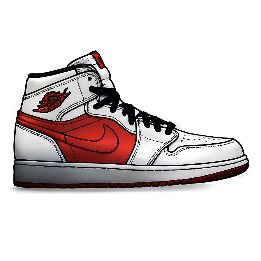 Retro Air Jordan 1 Illustration Png 76 PNG