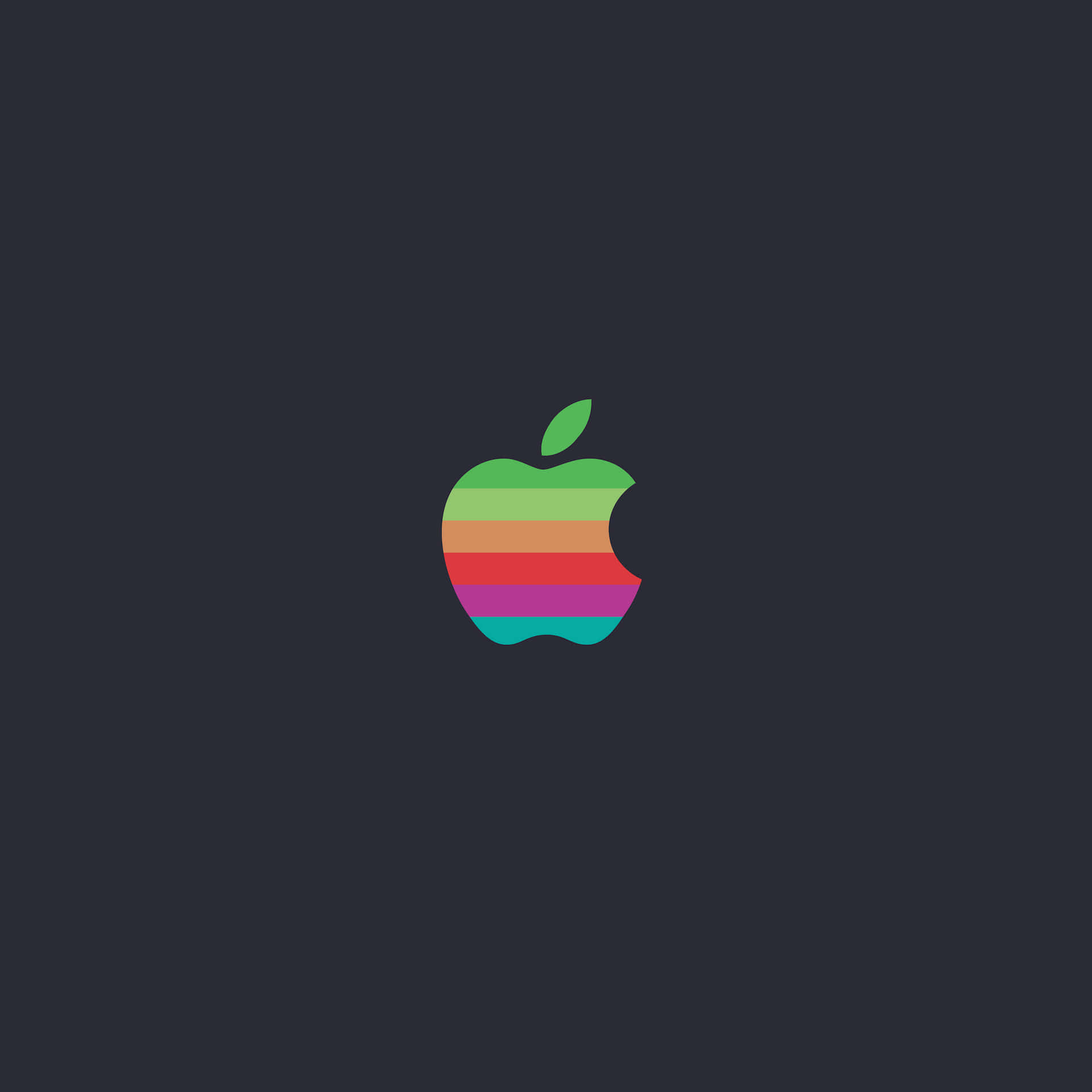 Enabstrakt Representation Av Det Ursprungliga Apple Inc-logotypen. Wallpaper